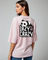 Unisex Relaxed Fit T-Shirt with "Lazy Cray-Panda" Print