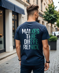 Unisex Relaxed Fit T-Shirt with "Makes the difference" Print