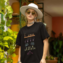 Unisex Relaxed Fit T-Shirt with "Squid Game Journey" Print