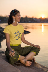 Crop Top with "OM" Print