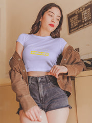 Crop Top with "Everything" Print