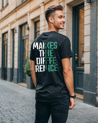 Unisex Relaxed Fit T-Shirt with "Makes the difference" Print