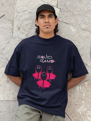 Unisex Relaxed Fit T-Shirt with " PrintSquid Game Drip" Print