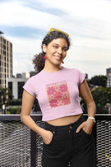 Crop Top with "Floral Soul Abstract" Print