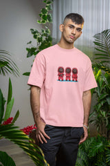 Unisex Relaxed Fit T-Shirt with "Little Pink Man" Print