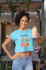 Crop Top with "Duck" Print