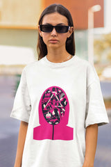 Unisex Relaxed Fit T-Shirt with "Squid Game Mask Art" Print
