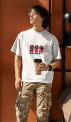 Unisex Relaxed Fit T-Shirt with "Little Pink Man" Print
