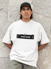 Unisex Relaxed Fit T-Shirt with "Squid Game Console Edition" Print