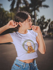 Crop Top with "Buddha" Print