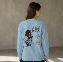 Regular Unisex Sweatshirt with "Madara Uchih" Print