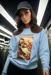 Regular Unisex Sweatshirt with "Rengoku" Print