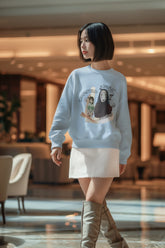 Regular Unisex Sweatshirt with "Spirited Away" Print