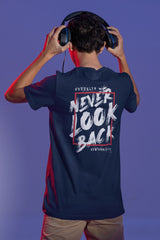 Unisex Relaxed Fit T-Shirt with "Never Look Back" Print