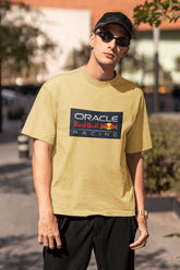 Unisex Relaxed Fit T-Shirt with "Oracle Red Bull Racing" Print