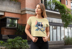Crop Top with "Tom" Print