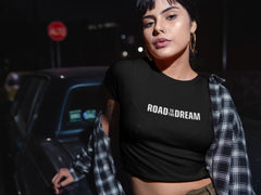 Crop Top with Road of the dream" Print