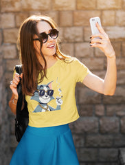 Crop Top with "Tom" Print
