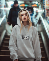 Regular Fit Unisex hoddie with "Eye Illustration" Print