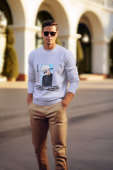 Regular Unisex Sweatshirt with "Goju-2" Print