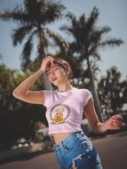 Crop Top with "Buddha" Print