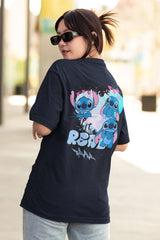 Unisex Relaxed Fit T-Shirt with " Stich" Print