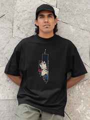 Unisex Relaxed Fit T-Shirt with "Demon Slayer" Print