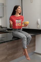 Crop Top with "Duck" Print