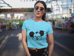 Crop Top with "Mickey_Mouse" Print