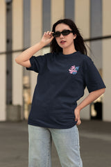 Unisex Relaxed Fit T-Shirt with " Stich" Print