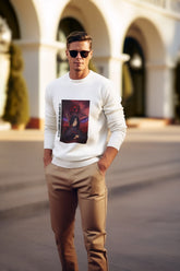 Regular Unisex Sweatshirt with "Madara Uchiha 2" Print