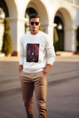 Regular Unisex Sweatshirt with "Madara Uchiha 2" Print