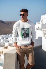 Regular Unisex Sweatshirt with "Kakashi Hatake" Print