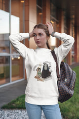 Regular Unisex Sweatshirt with "Spirited Away" Print