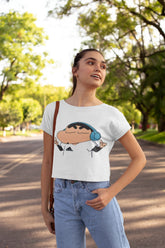 Crop Top with "Shinchan" Print