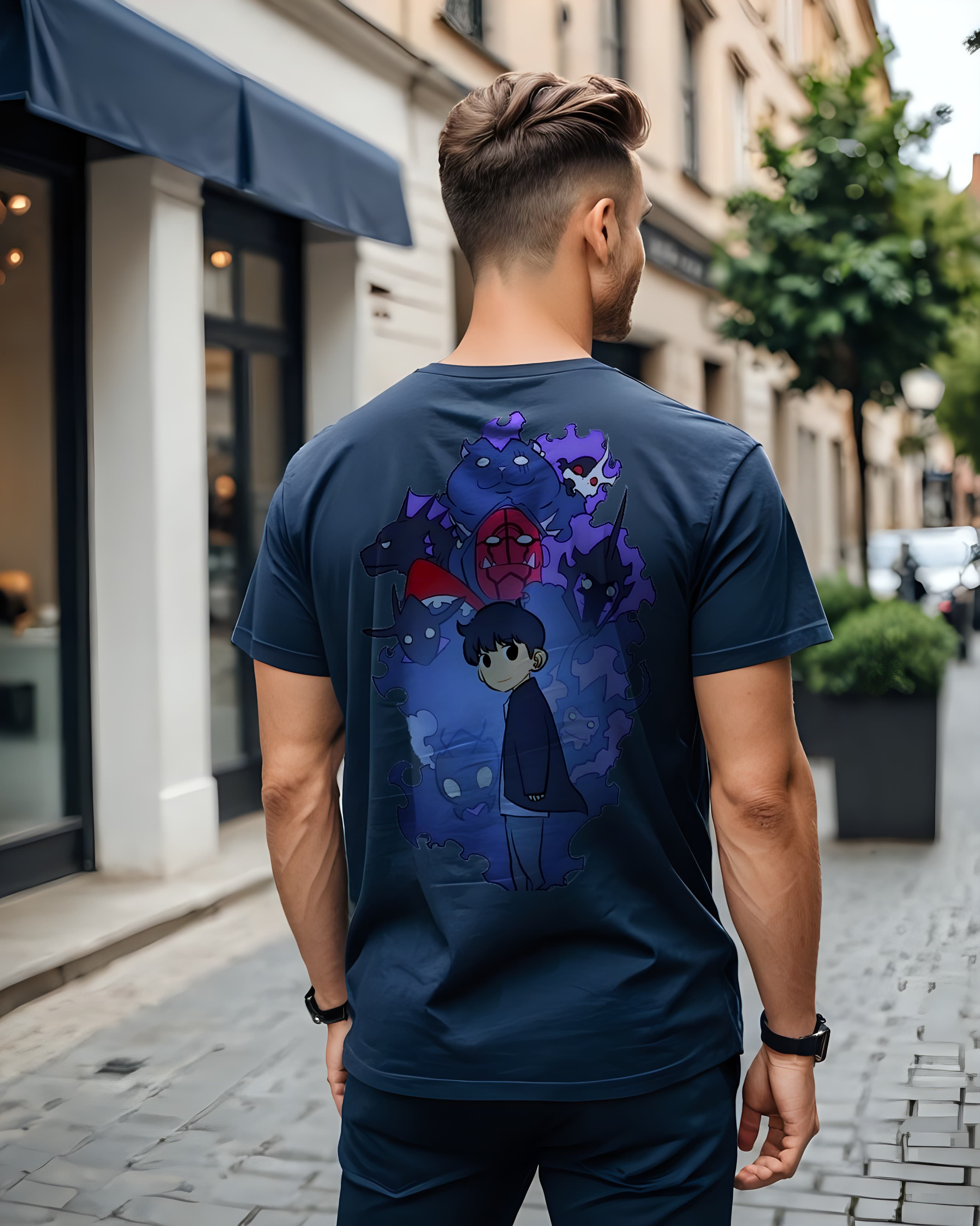 Unisex Relaxed Fit T-Shirt with Solo Leveling Print