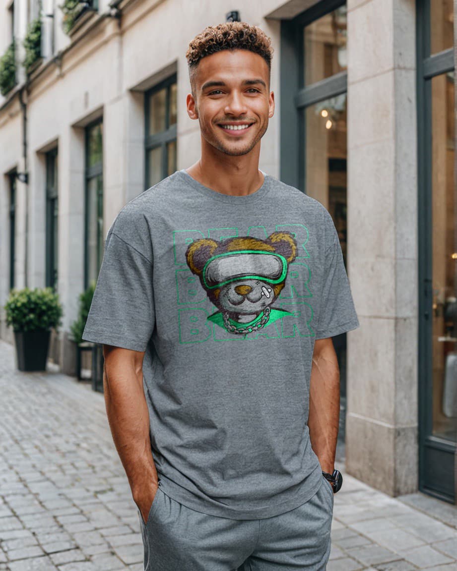 Unisex Relaxed Fit T-Shirt with "Bear" Print