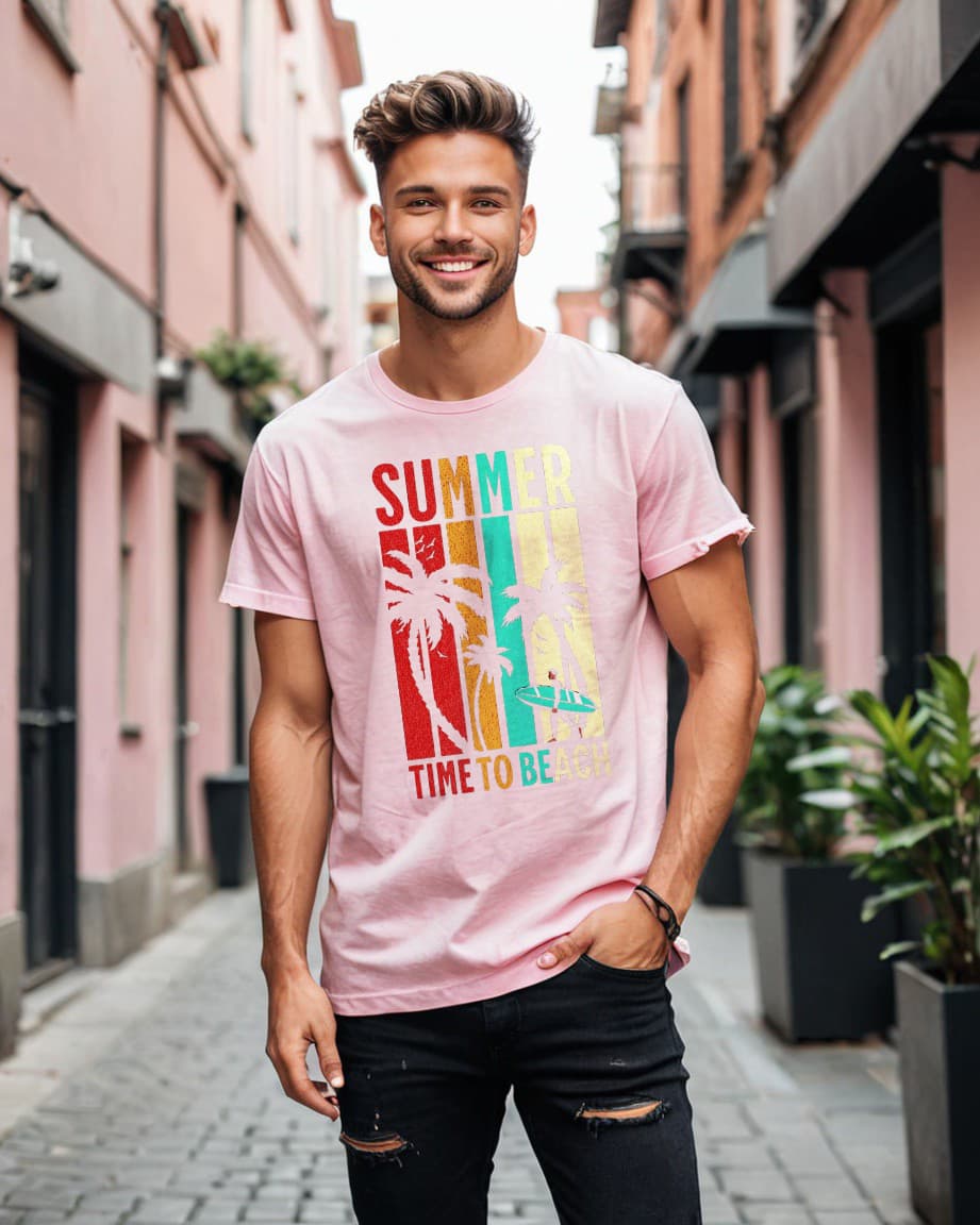 Unisex Relaxed Fit T-Shirt with "Summer" Print