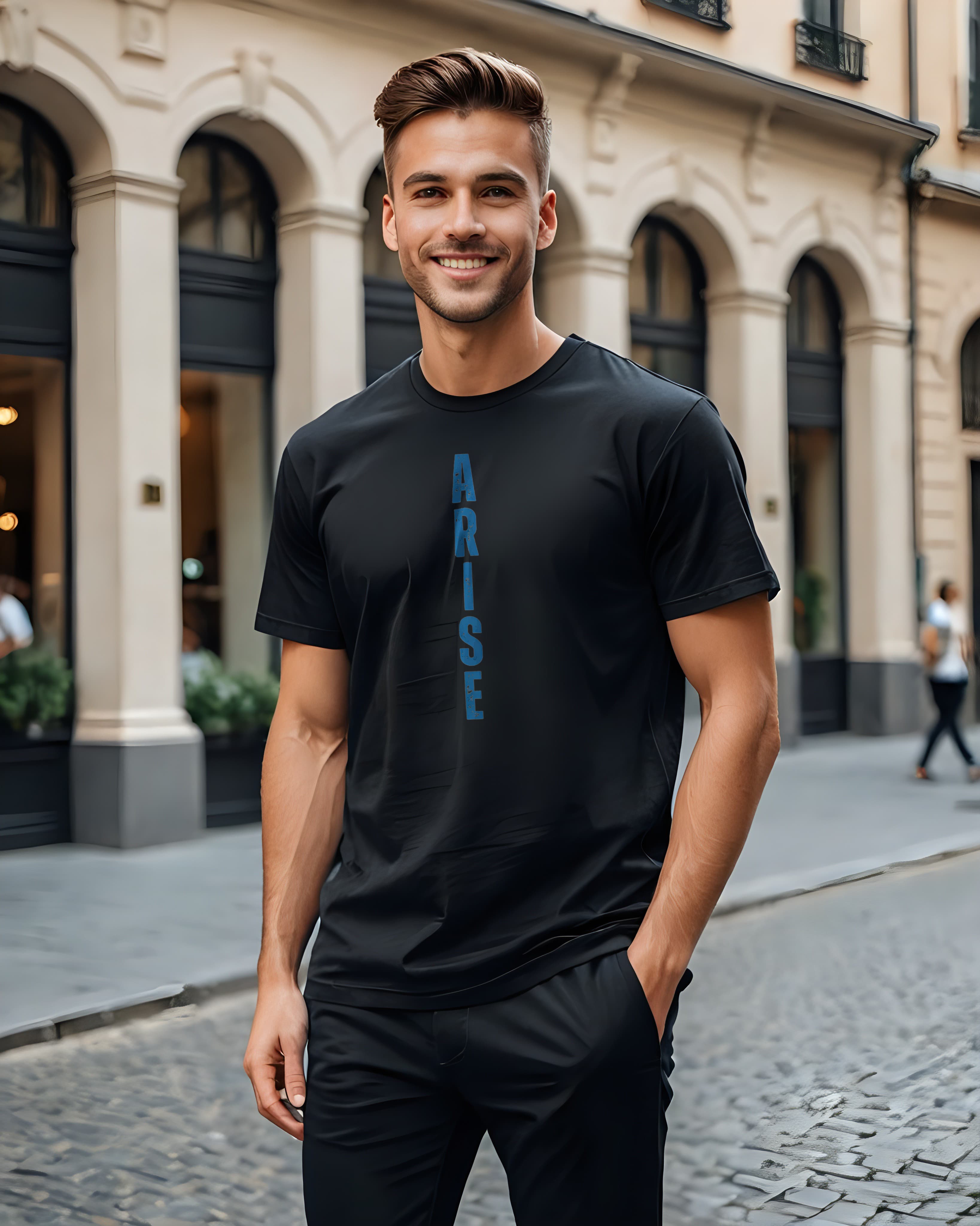 Unisex Relaxed Fit T-Shirt with "Arise" Print