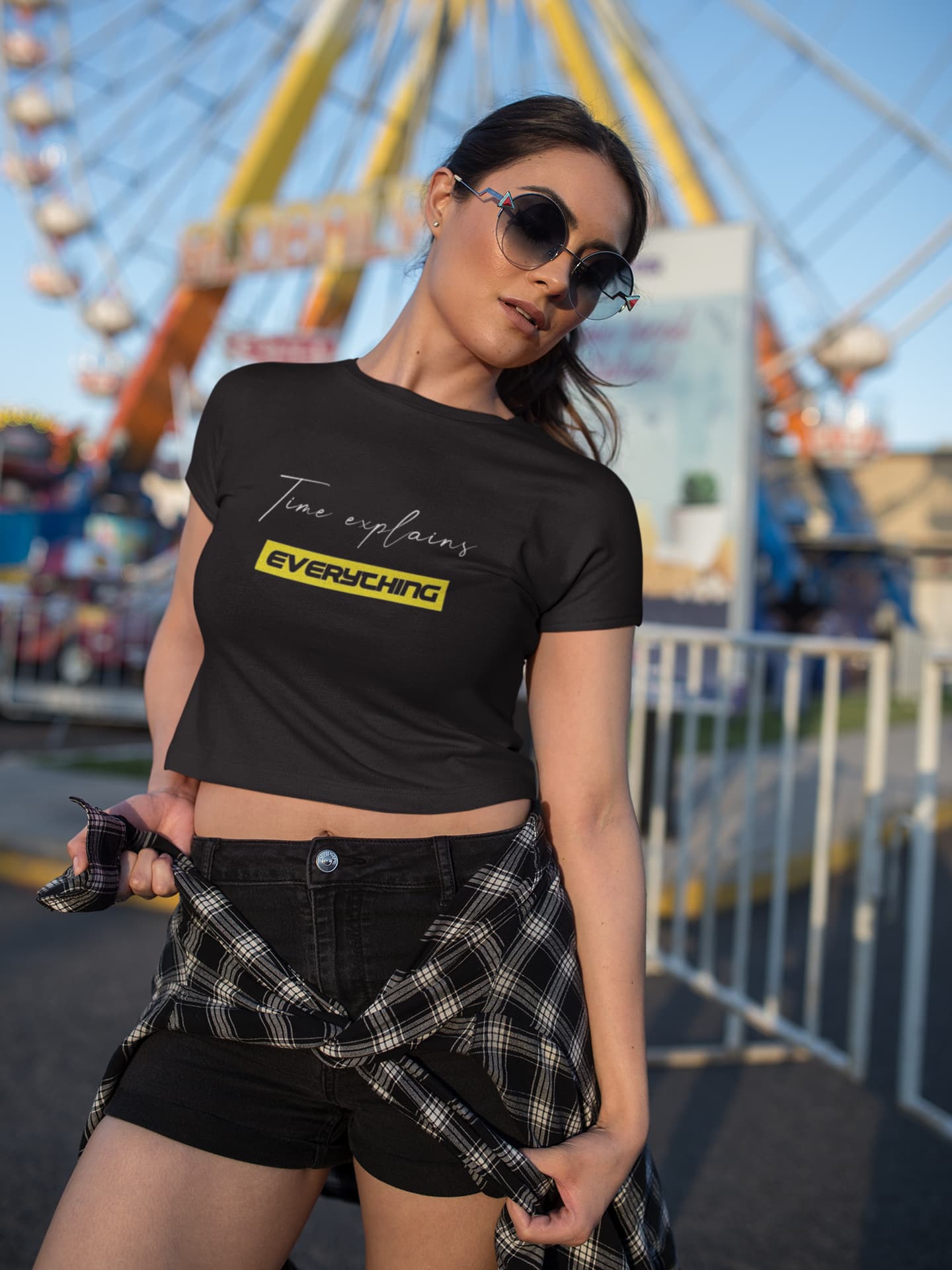 Crop Top with "Everything" Print