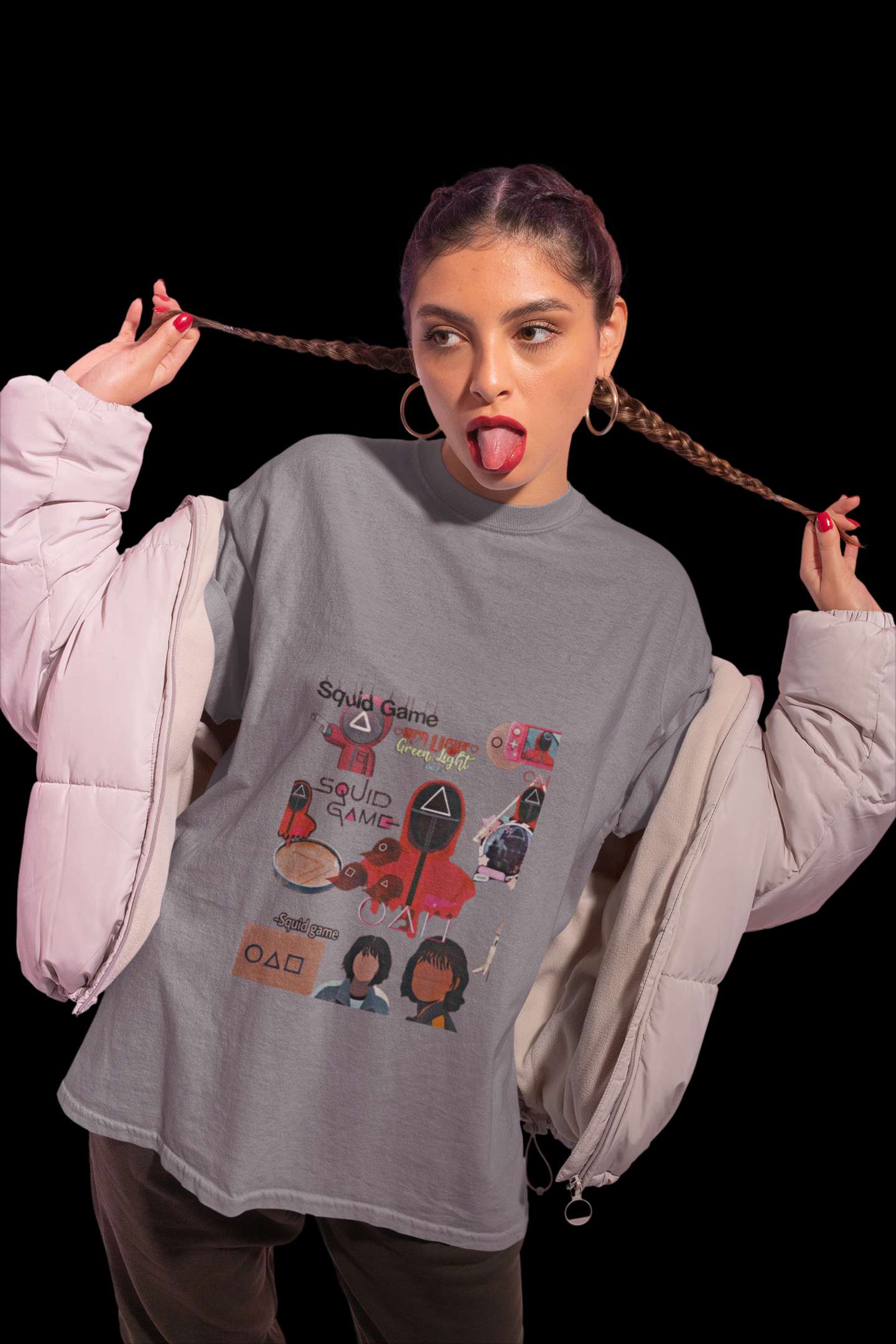 Unisex Relaxed Fit T-Shirt with "Red Light, Green Light" Print