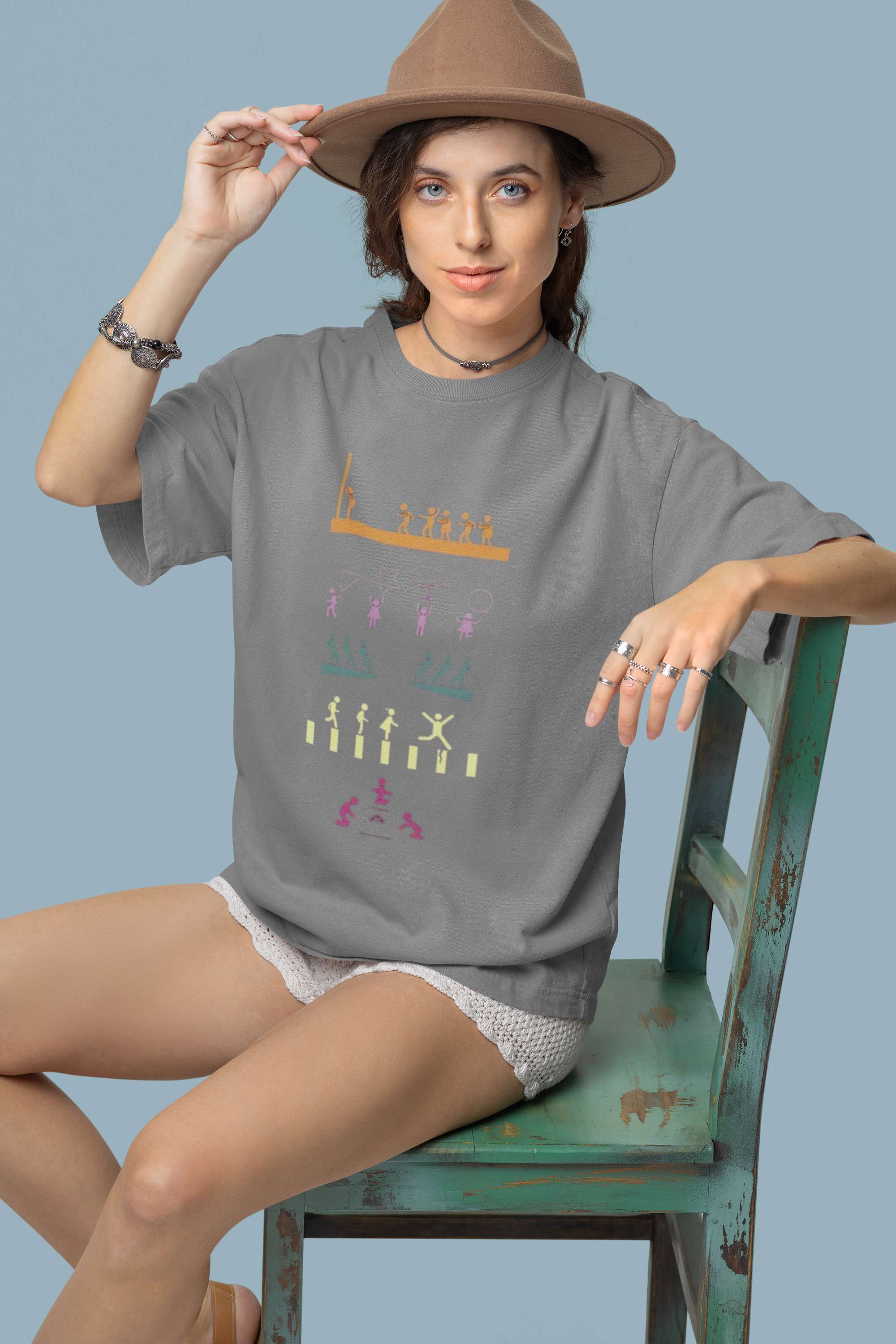 Unisex Relaxed Fit T-Shirt with "Squid Game Journey" Print