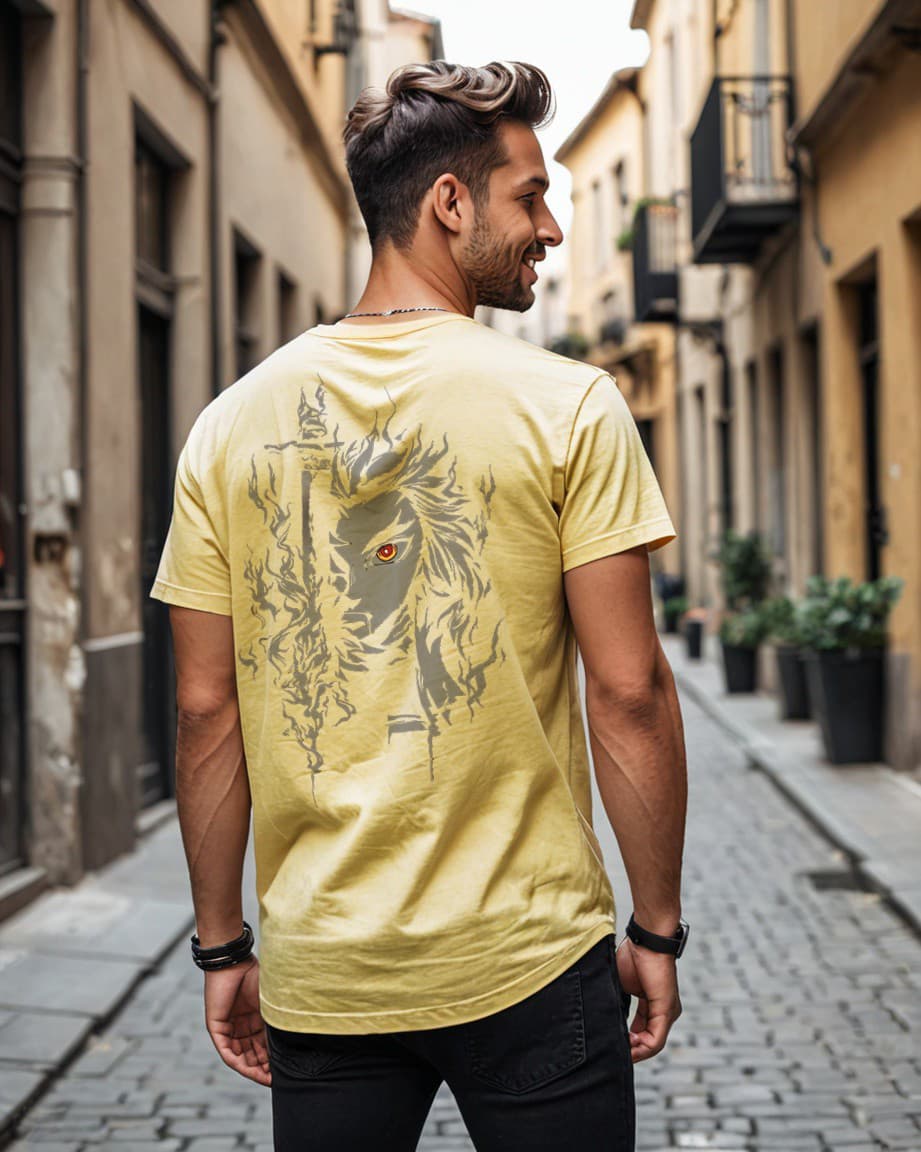 Unisex Relaxed Fit T-Shirt with Kyojuro Rengoku