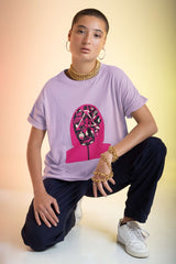 Unisex Relaxed Fit T-Shirt with "Squid Game Mask Art" Print