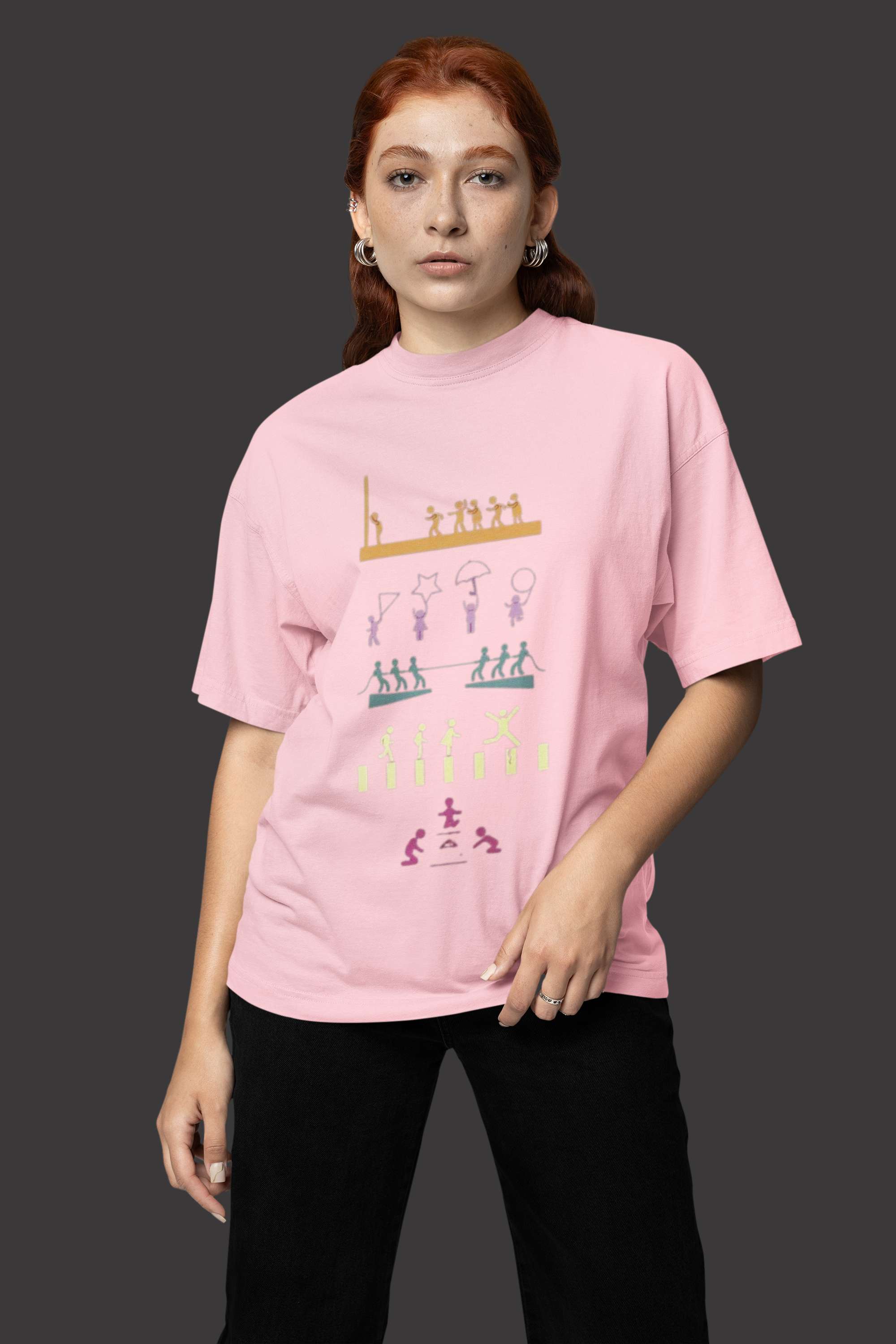 Unisex Relaxed Fit T-Shirt with "Squid Game Journey" Print