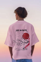 Unisex Relaxed Fit T-Shirt with "Sakura & Pagoda Adventure" Print