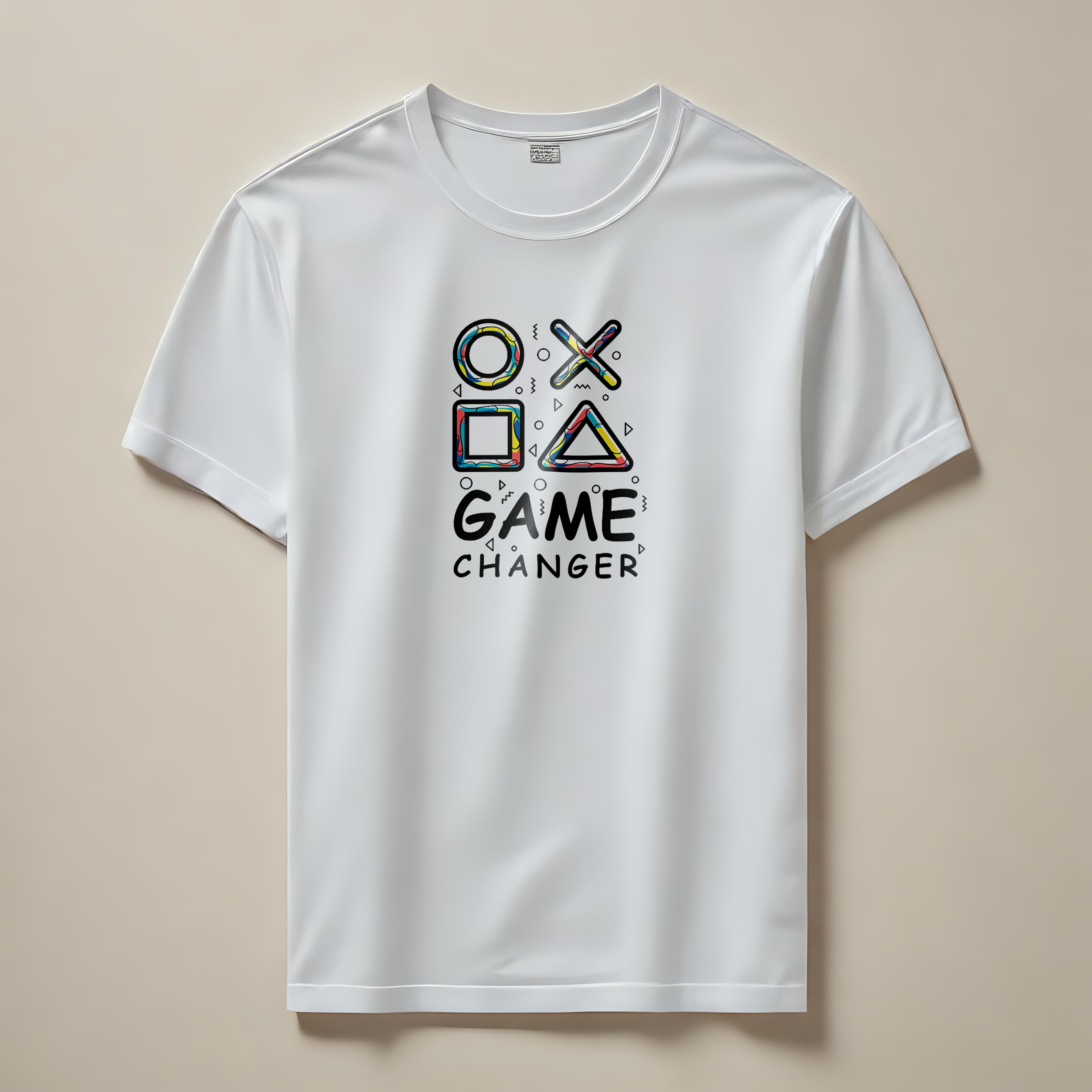 Unisex Relaxed Fit T-Shirt with "Game-Over" Print