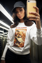 Regular Unisex Sweatshirt with "Rengoku" Print