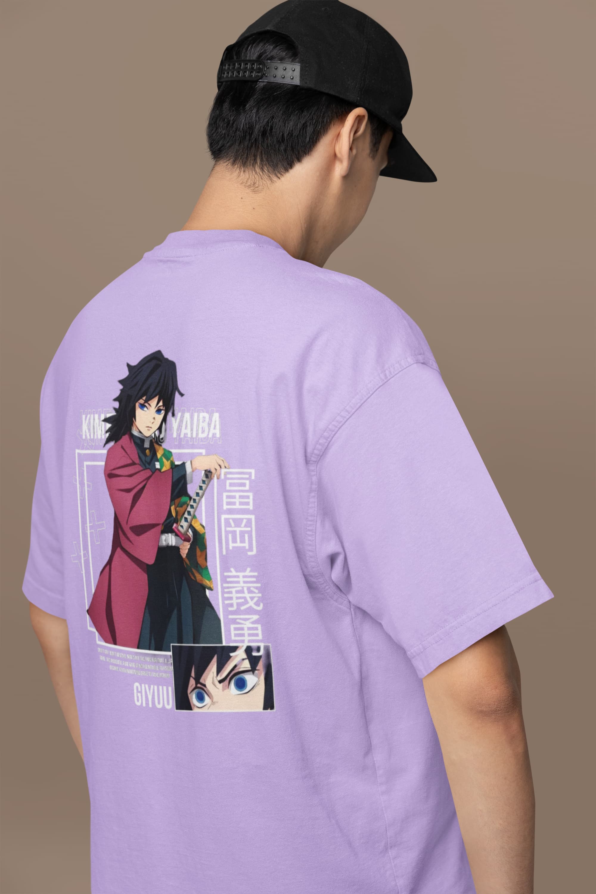 Unisex Relaxed Fit T-Shirt with "Demon Slayer" Print