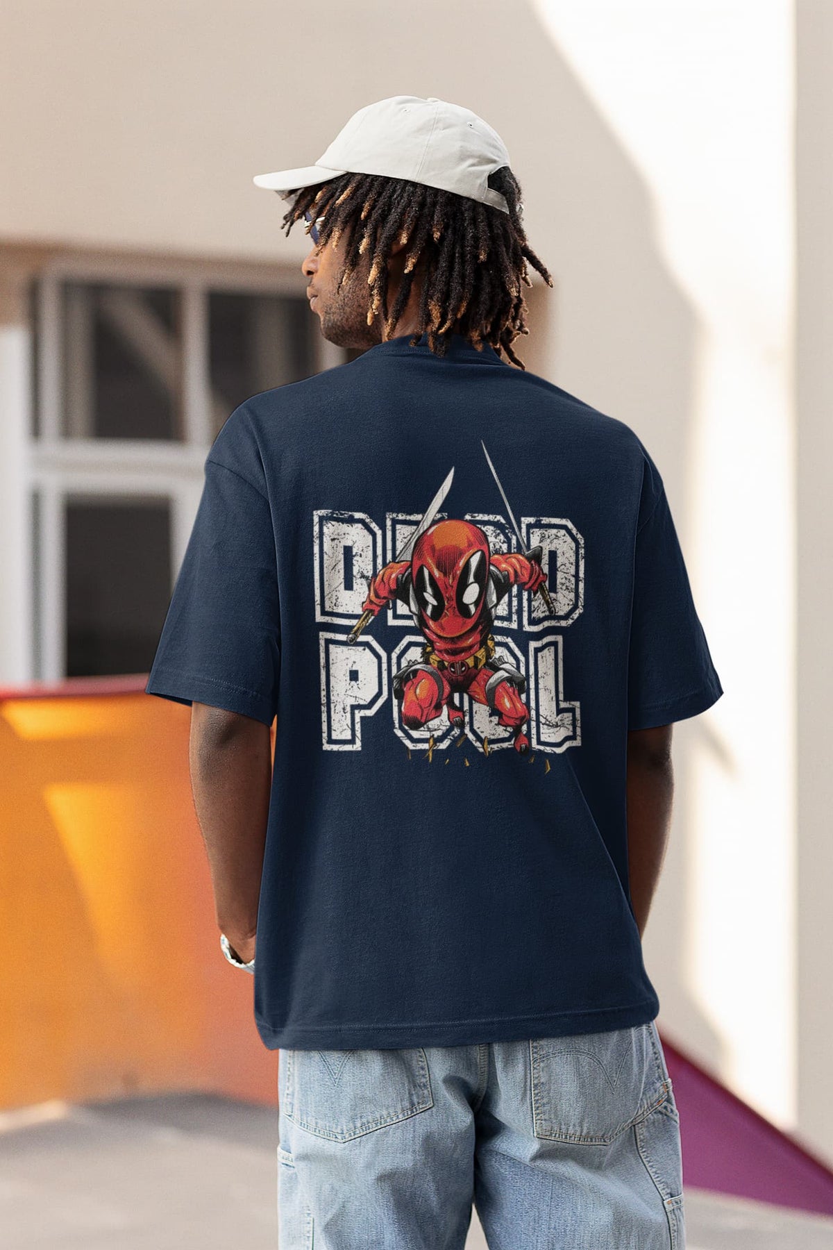 Unisex Relaxed Fit T-Shirt with "deadpoll" Print